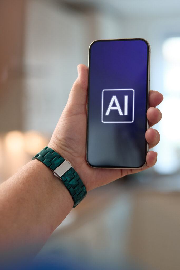 person holding smartphone displaying ai interface 2024 10 19 17 01 14 utc